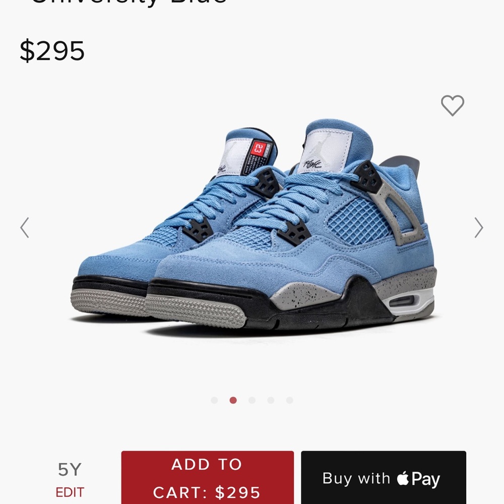 Air Jordan 4 Retro (GS) size 6Y